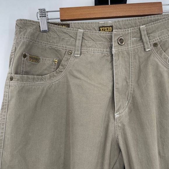 Kuhl Men's Green High Rise Crag Series 3-D Phone Pocket Denim Pants Size 32X30 - Picture 2 of 8